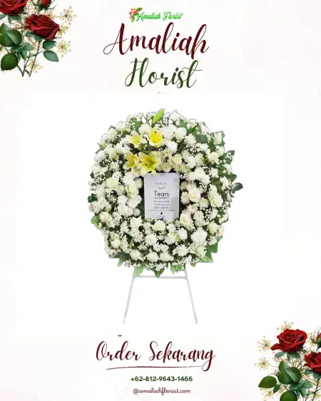 Krans Bunga Duka Cikancas